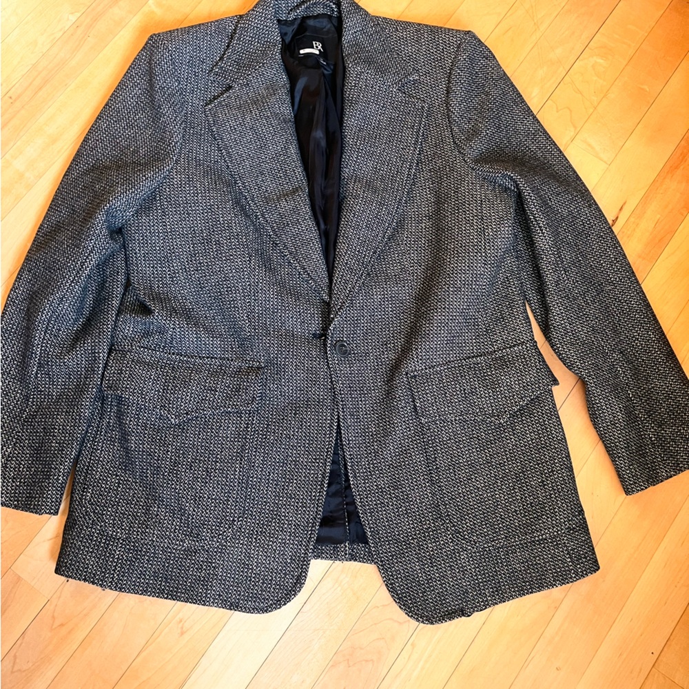 Banana Republic Black and White Textured Jacket
